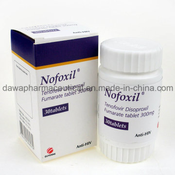 Bom efeito para o tratamento do HIV 300mg Tenofovir Disoproxil Fumarate Tablet